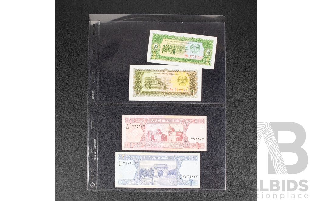 Collection of International Banknotes Including Ukraine, Vietnam, Tajikistan, Myanmar, Moldova, Artsakh, North Korea, India, Transnistria, Nicaragua, Madagascar