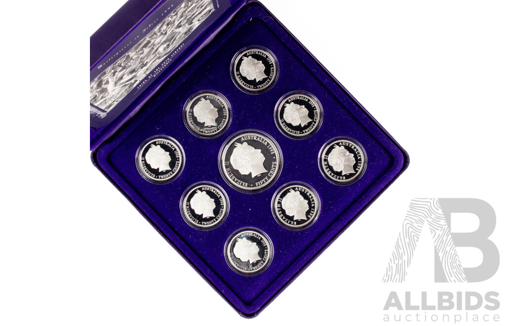 Australian RAM 1998 Masterpieces Silver Proof Coin Set, Milestones .999