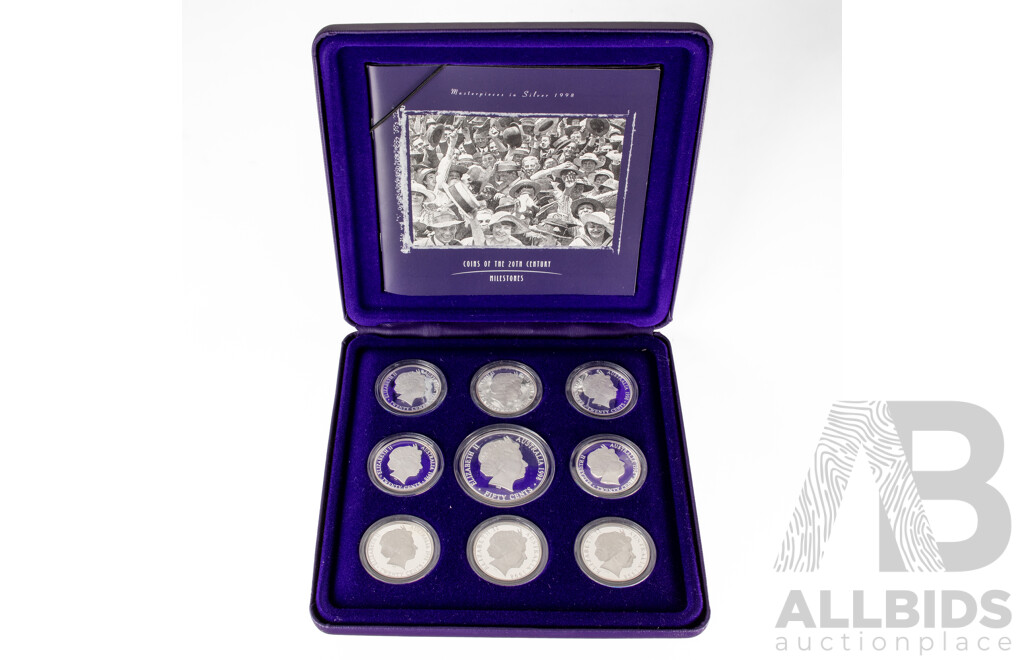 Australian RAM 1998 Masterpieces Silver Proof Coin Set, Milestones .999