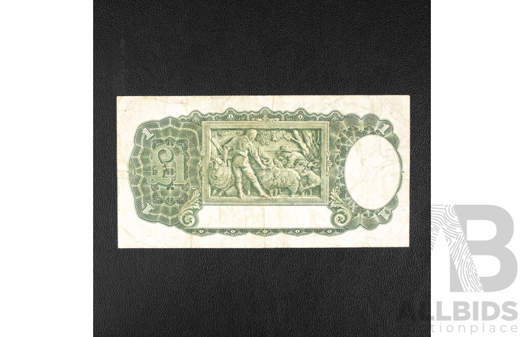 Australian 1942 One Pound Note, R30 Armitage/McFarlane H23 574465