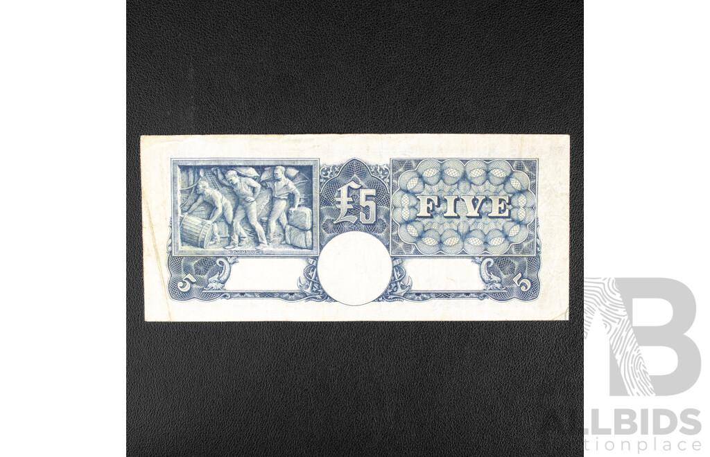 Australian 1949 Five Pound Note, R47 Coombs/Watt, S10 392049