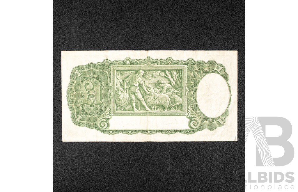 Australian 1952 One Pound Note, R32 Coombs/Wilson, W99 696389