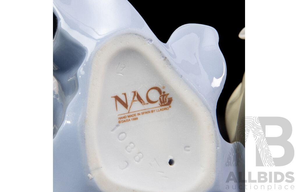 Collection of Four Porcelain Bird Whisperer Figures. Nao by Lladro