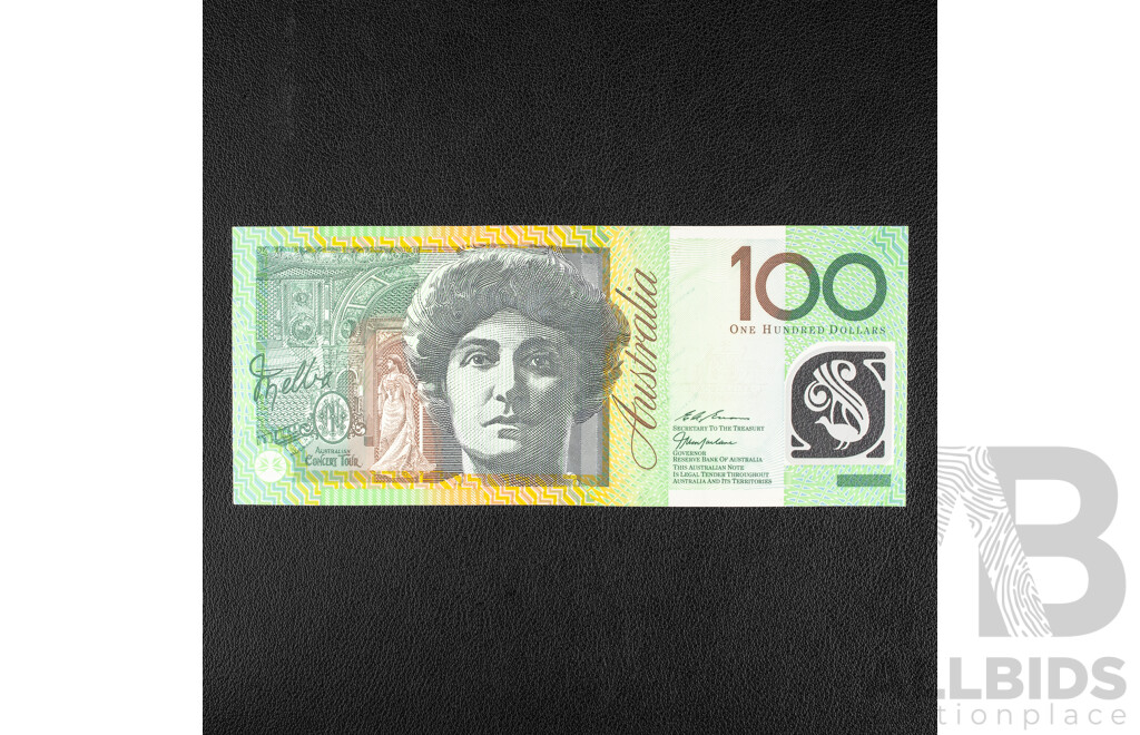 Australian 1998 UNC One Hundred Dollar Note, MacFarlane/Evans