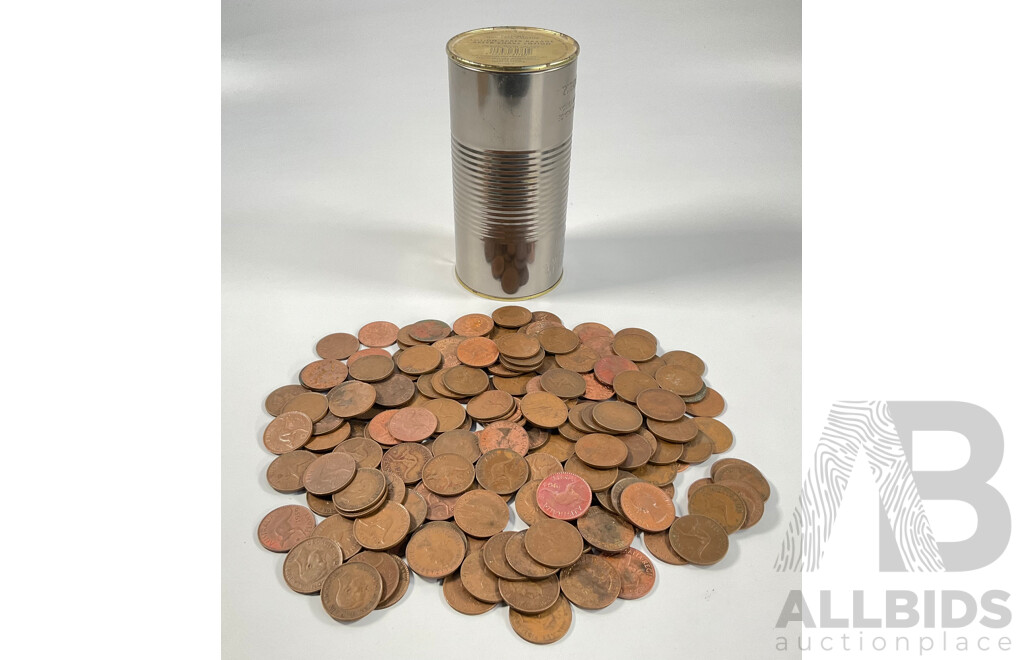Collection of Australian KGVI/QE2 Pennies - Approximately 1.6 Kilograms