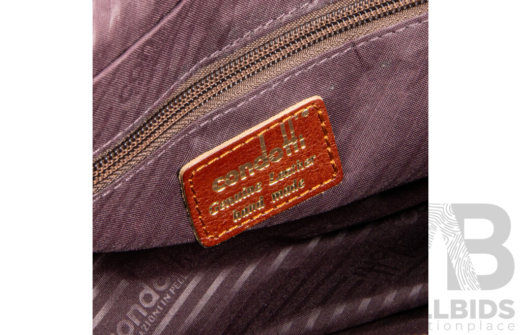 Condotti Full Grain Leather Travel Duffle Bag