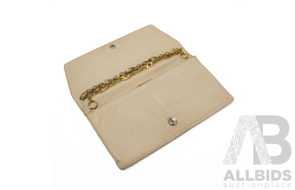 Vintage Valentino Light Tan Leather Shoulder Bag