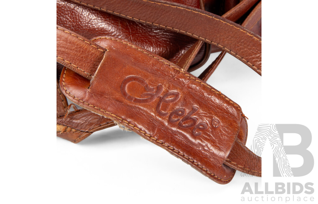 Vintage Hebe Premium Leather Messenger Bag
