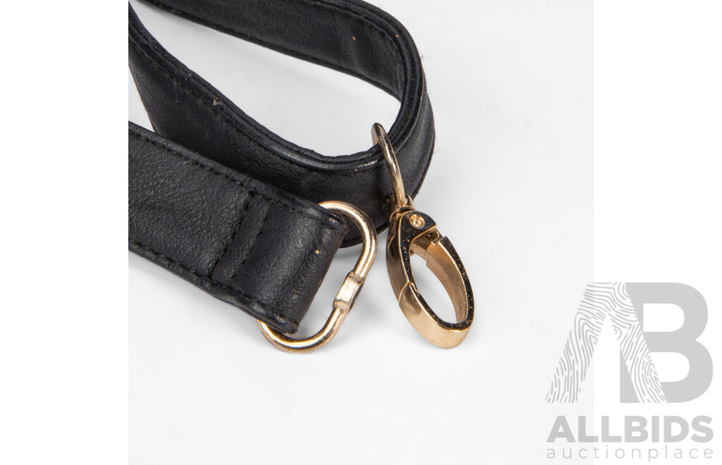 Colette Black Faux Leather Shoulder Bag