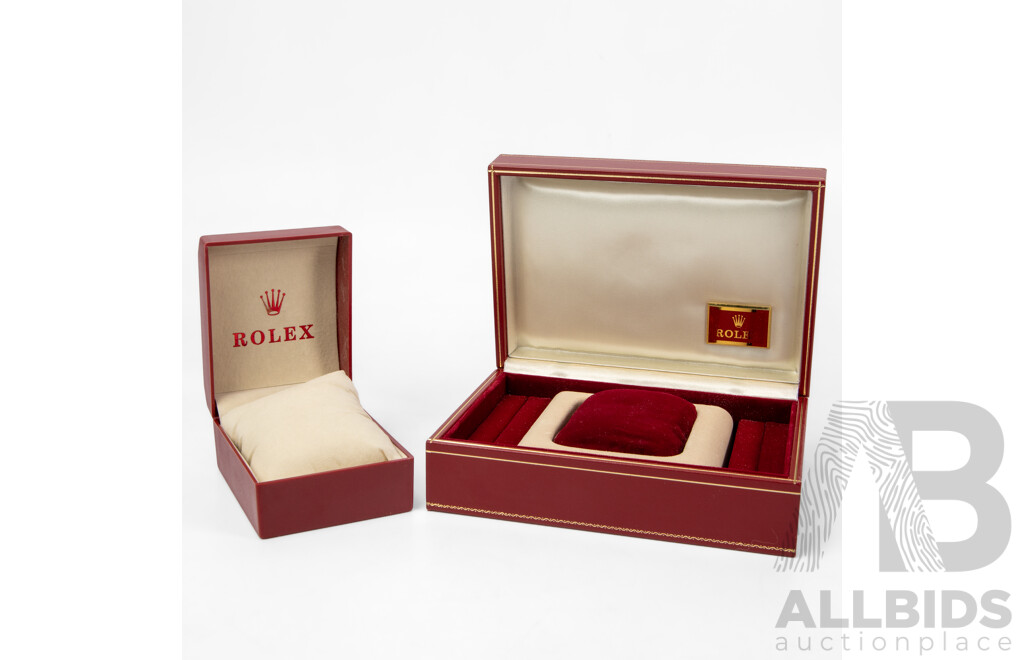 Authentic Watch Boxes by Rolex - Lot of 2