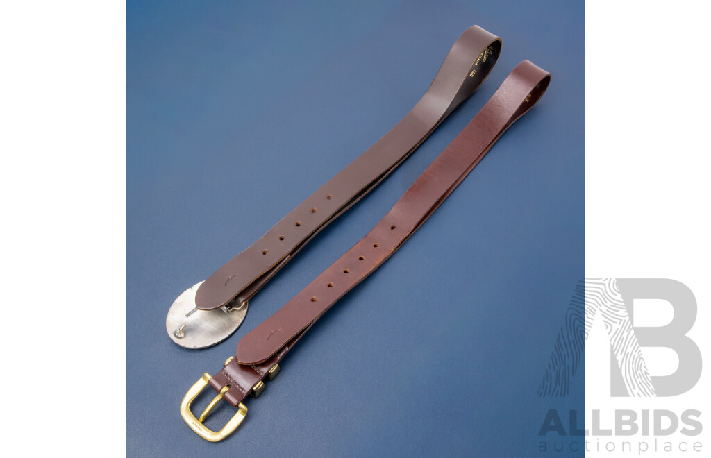 R.M.Williams Leather Belts - Lot of 2
