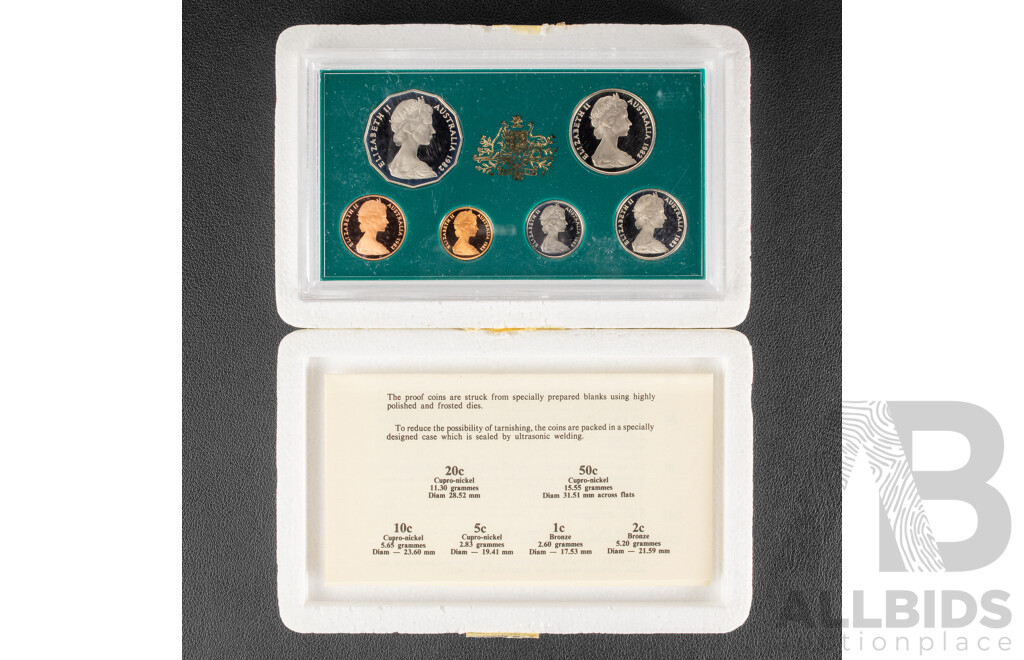 Australian RAM 1982 Six Proof Coin Set, Commonwealth Games