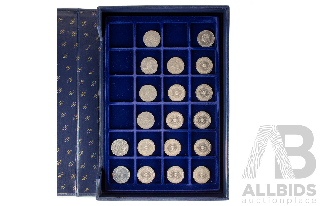 Numis Multi Tray Coin Album of Australian Fifty Cent Coins Including 1977 Jubilee, 2000 Millennium, 2000 Royal Visit, 2001 Federation, 2002 Year of the Outback, 2005 Remembrance............