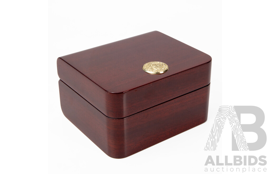 Authentic High End Wooden Omega Watch Box with Books