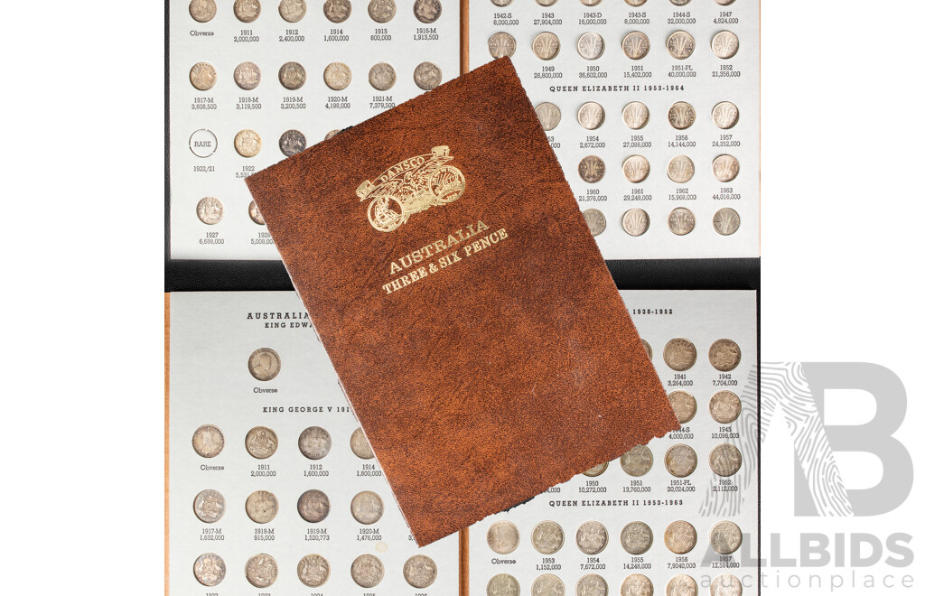 Australian Dansco Silver Three and Sixpence Album