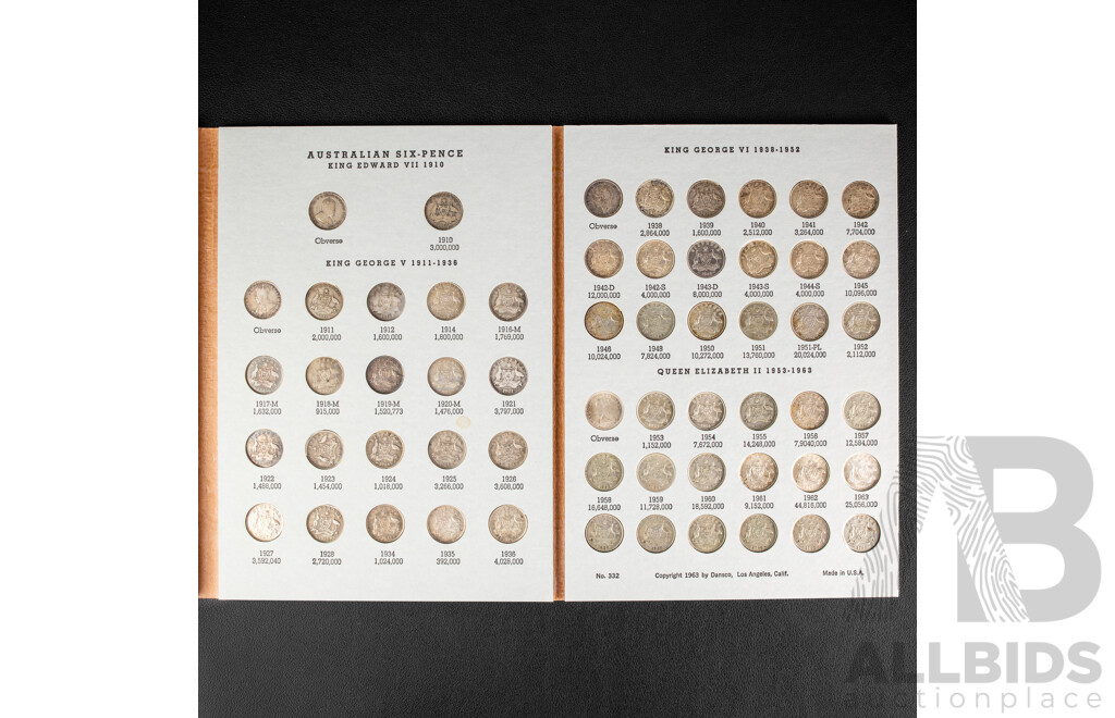Australian Dansco Silver Three and Sixpence Album