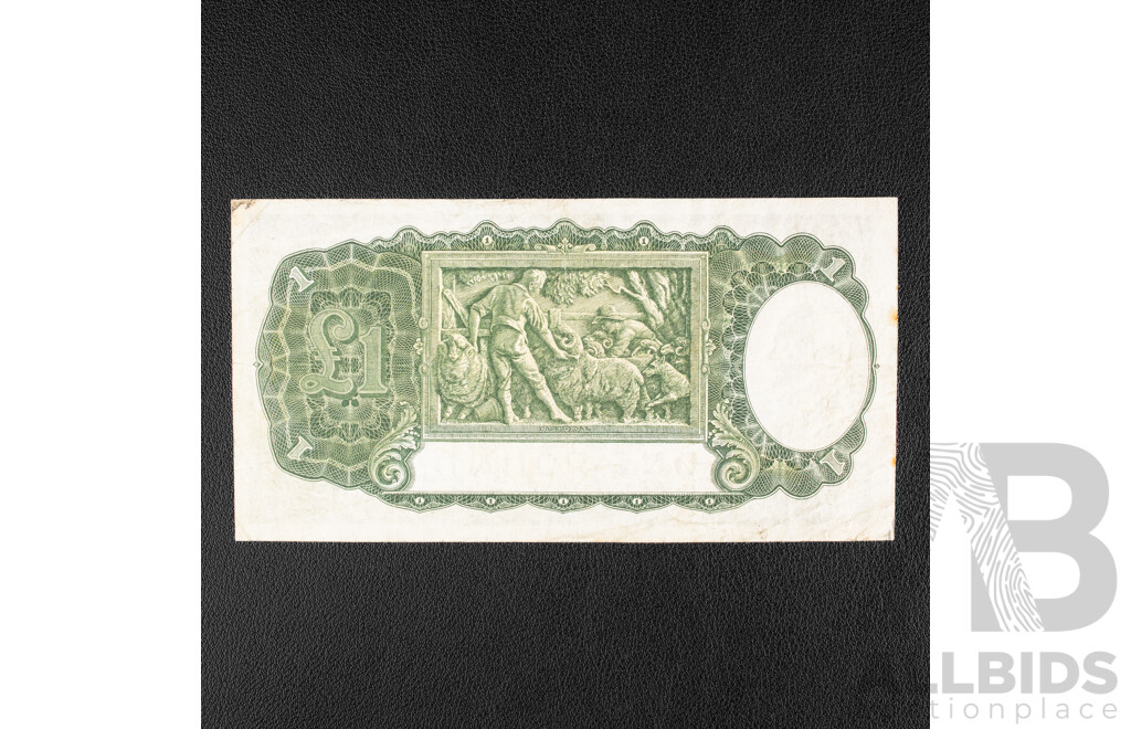 Australian 1942 One Pound Note, R30 Armitage/McFarlane, H21 599095