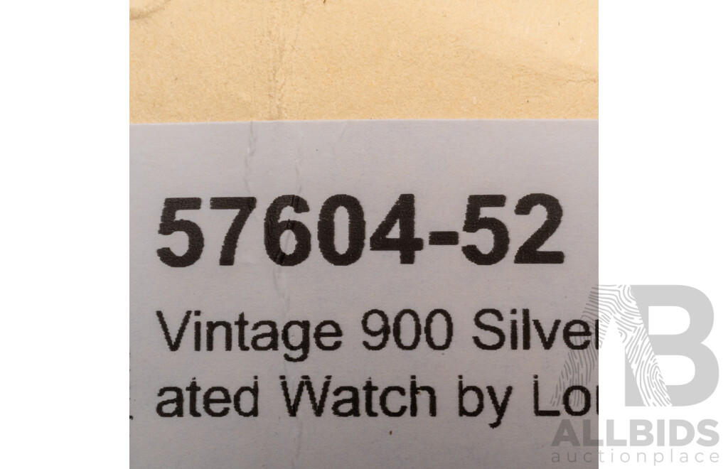 Vintage 900 Silver Gold Plated Watch by Longines