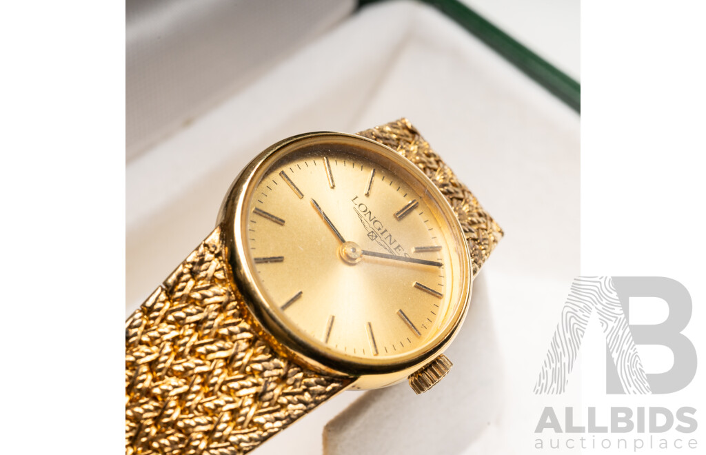 Vintage 900 Silver Gold Plated Watch by Longines