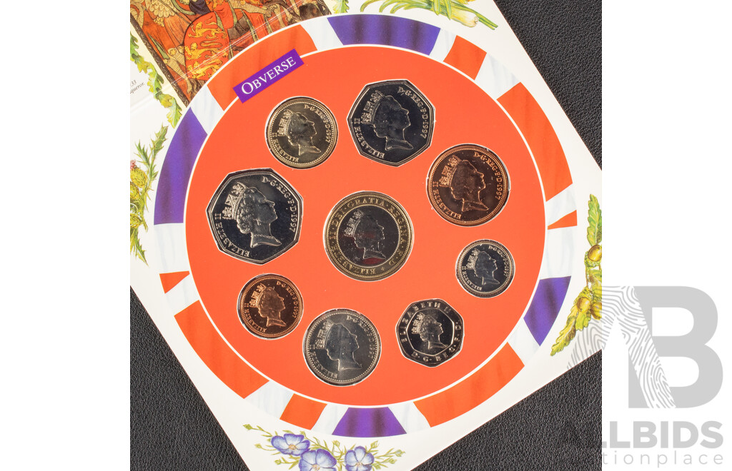 United Kingdom 1997 Brilliant UNC Nine Coin Collection