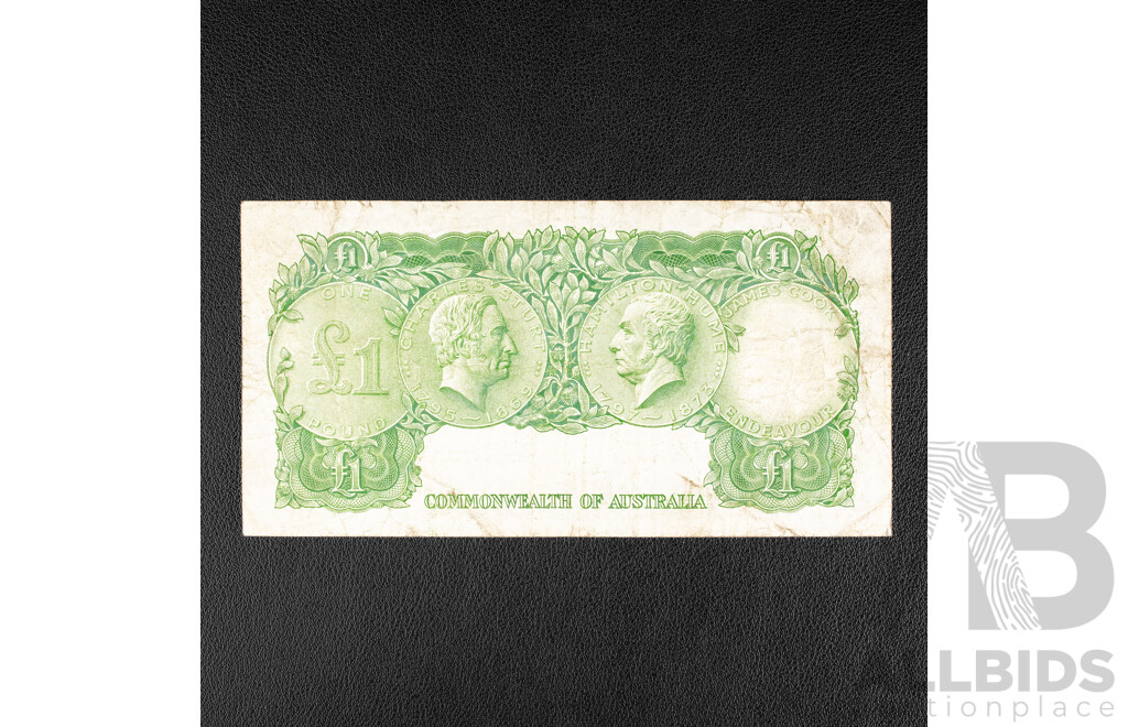 Australian 1953 One Pound Note Coombs/Wilson, R33, HB65 831770
