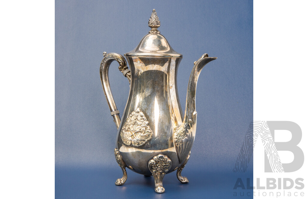 Vintage Silver Plated Coffee Pot - by Viners