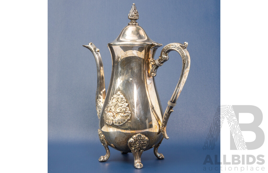 Vintage Silver Plated Coffee Pot - by Viners