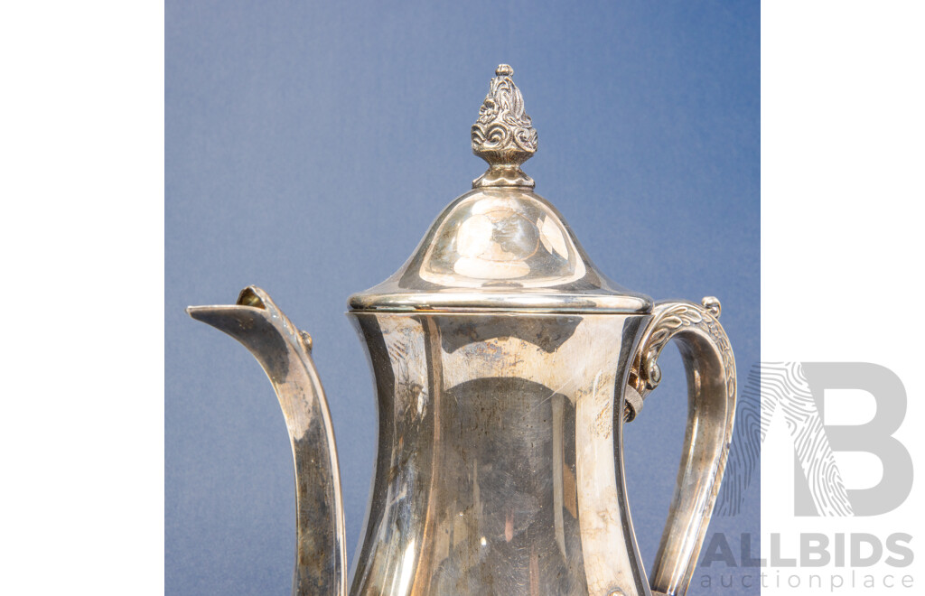 Vintage Silver Plated Coffee Pot - by Viners