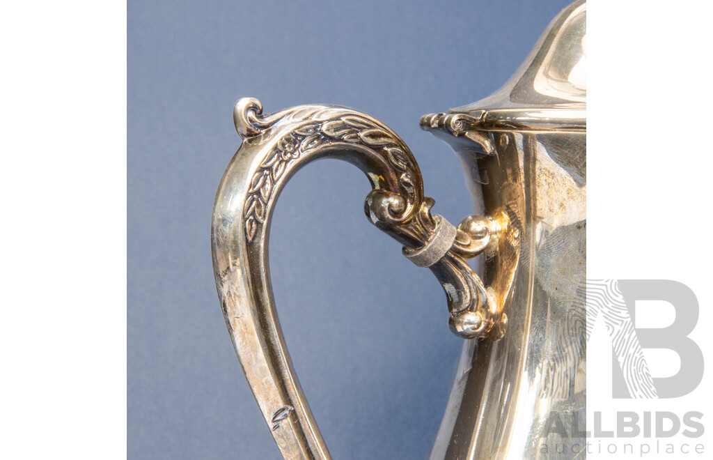 Vintage Silver Plated Coffee Pot - by Viners
