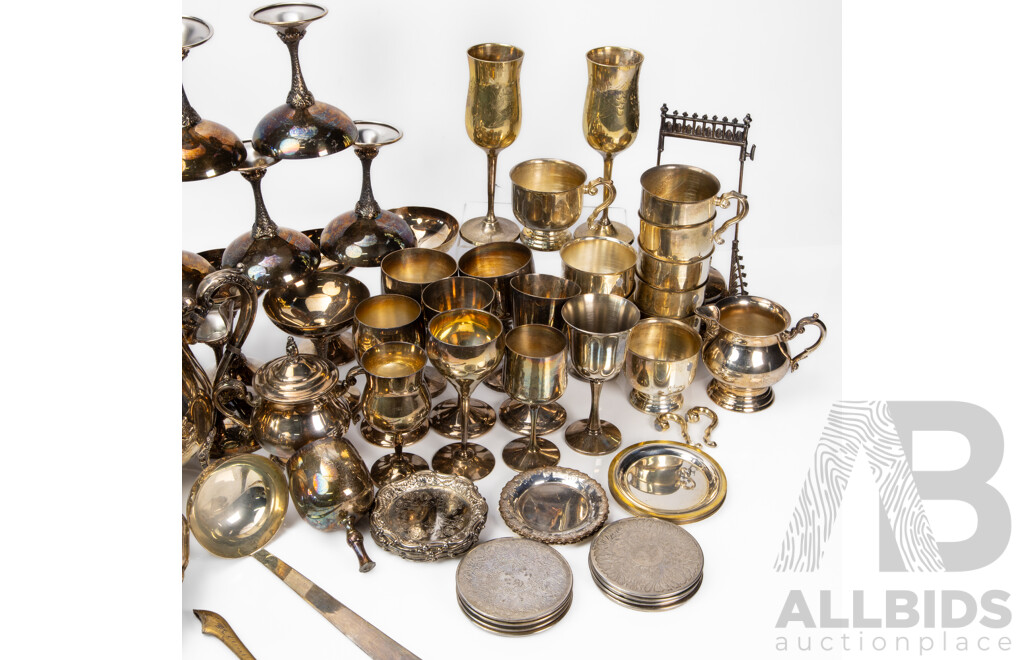 Lot of Vintage Silver Plated Tableware