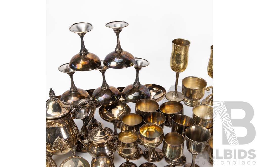 Lot of Vintage Silver Plated Tableware