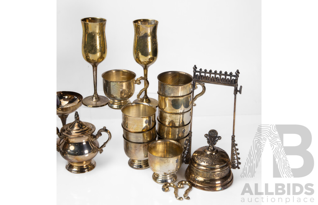 Lot of Vintage Silver Plated Tableware