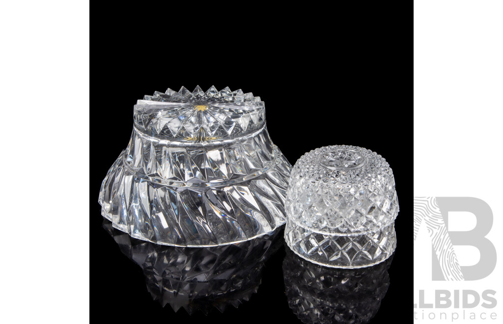 Cut Crystal Bowls by Mikasa, France - Lot of 3