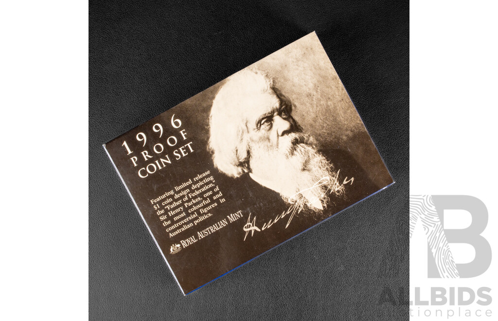 Australian RAM 1996 Six Proof Coin Set, Farther of Federation, Sir Henry Parkes