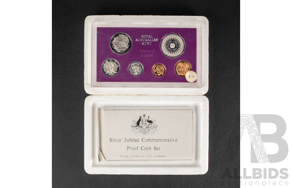 Australian RAM 1977 Silver Jubilee Commemorative Six Proof Coin Set