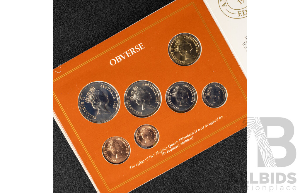 Australian RAM 1986 Seven UNC Coin Set, International Year of Peace