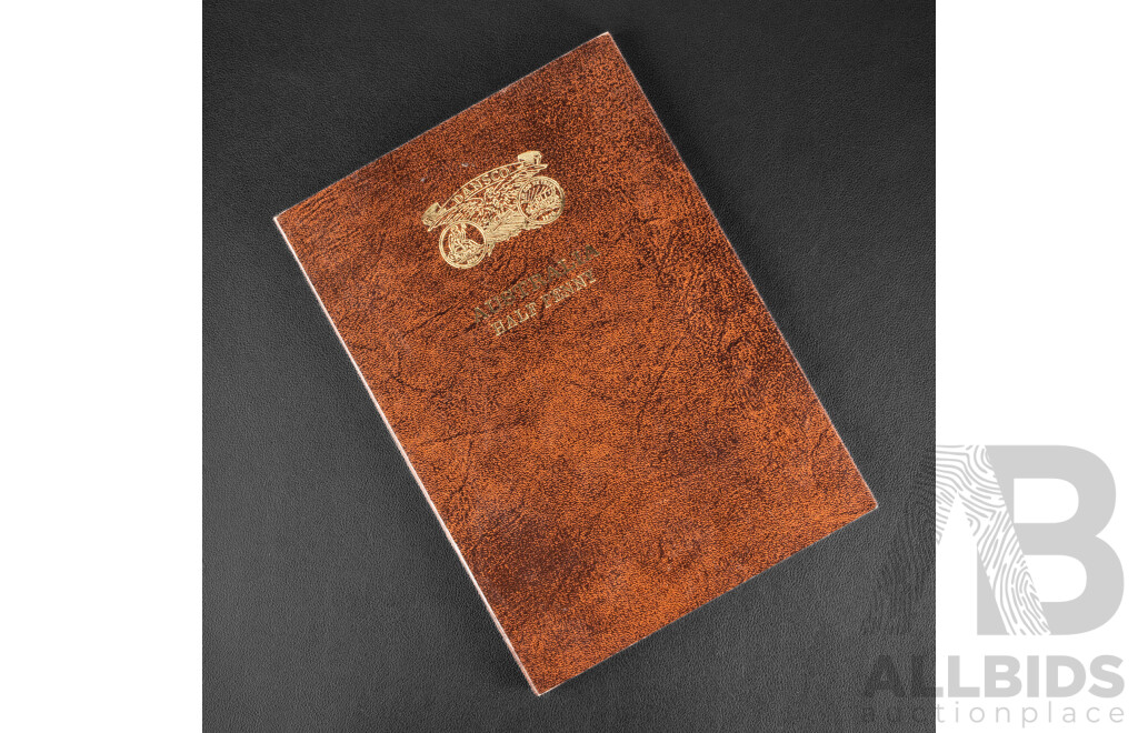 Australian Dansco Half Penny Album, Lacking 1923 and 1942I
