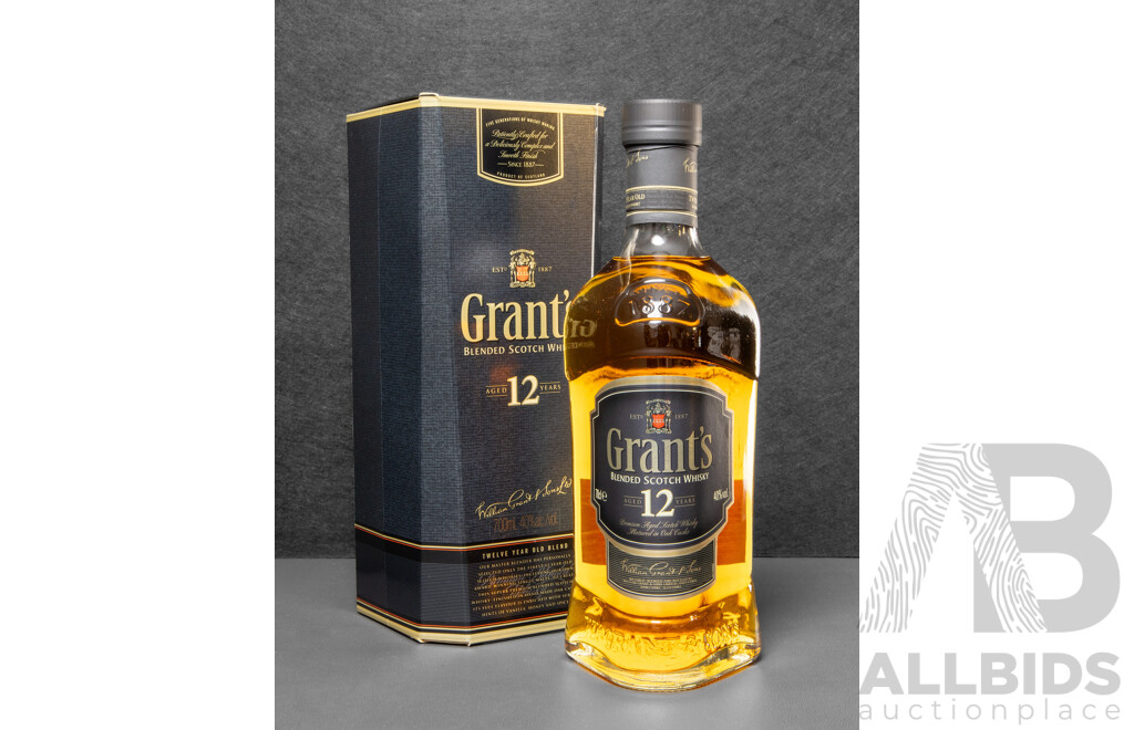 Grants 12 Year Old Blended Scotch Whisky in Presentation Box