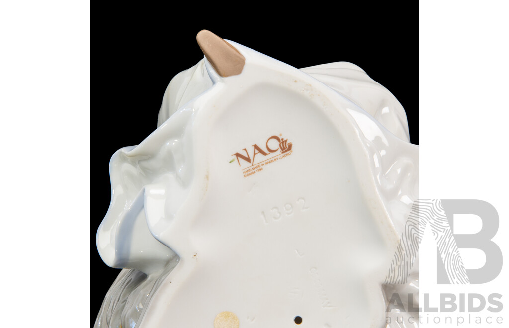 Large Porcelain ‘Spring Reflections’ Figure of a Seated Lady by Nao for Lladró