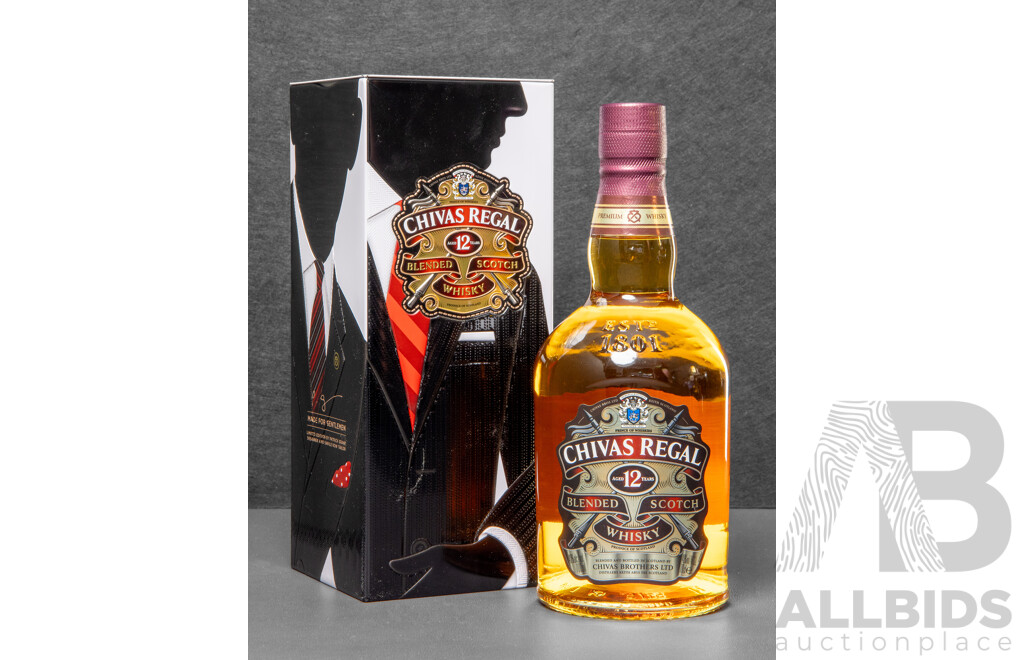Limited Edition by Patrick Grant-Norton and Sons Chivas Regal 12 Year Old Blended Scotch Whisky in 'Made for Gentlemen' Presentation Tin