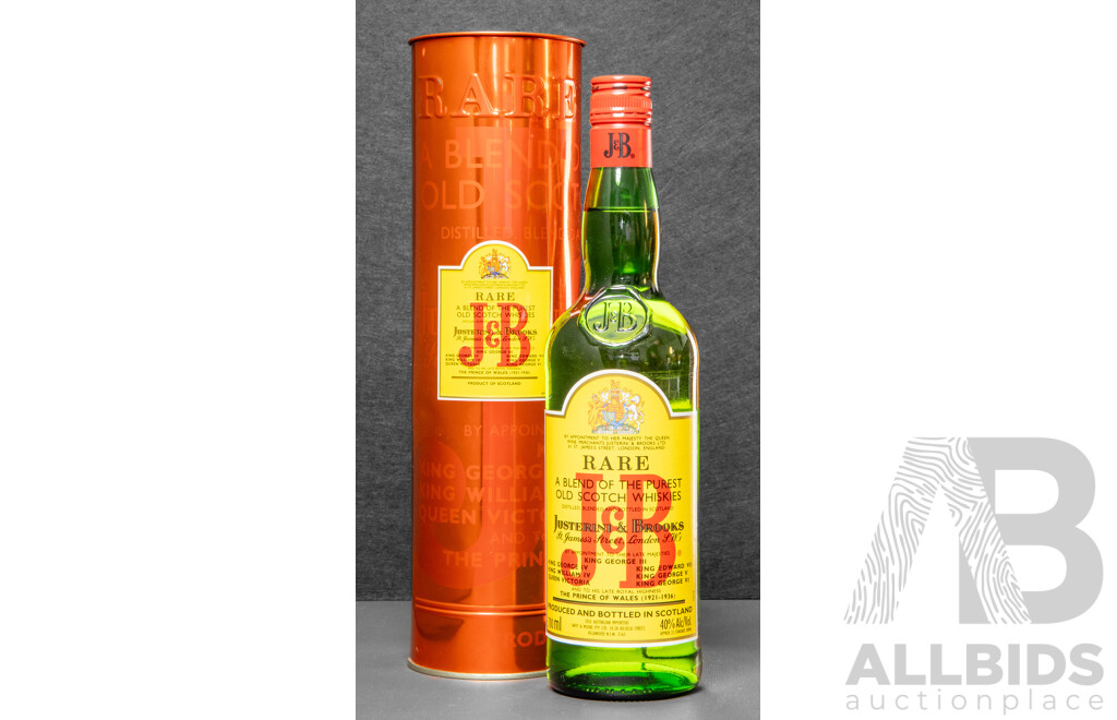 Justerini & Brooks Rare Scotch Whisky in Metal Presentation Tube
