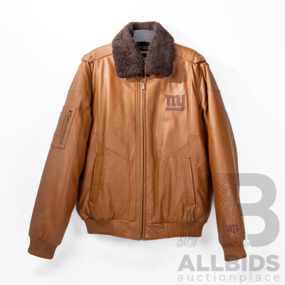 New York NFL Men's Large Tan Jacket