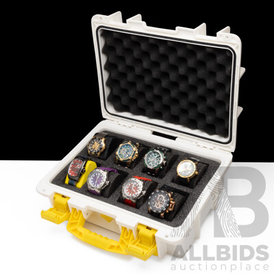 Men's Specialty Collection of Invicta Watches in Designated Hard Case - Lot of 8