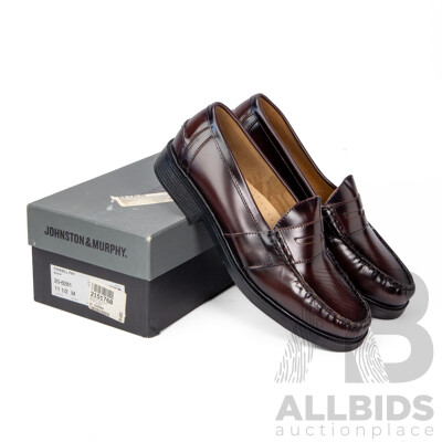 Pair of Nunn Bush Men's Brown Leather Loafers, Size 11.5