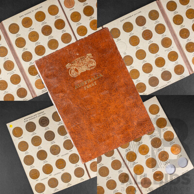 Australian Dansco Penny Album, 1911 to 1964 Including 1925 and 1946