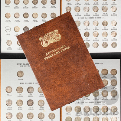 Australian Dansco Silver Three and Sixpence Album
