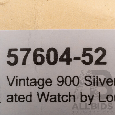 Vintage 900 Silver Gold Plated Watch by Longines