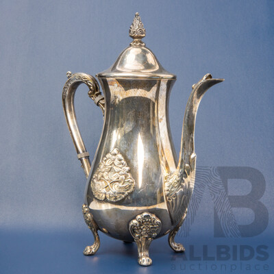 Vintage Silver Plated Coffee Pot - by Viners
