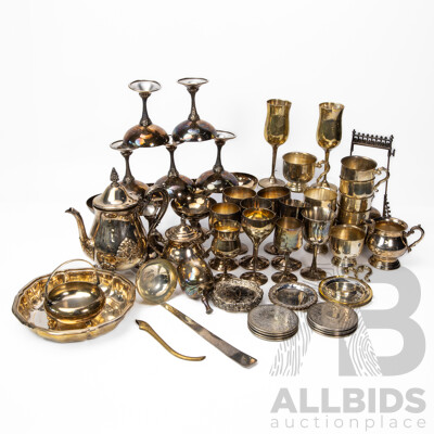 Lot of Vintage Silver Plated Tableware