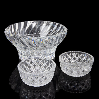 Cut Crystal Bowls by Mikasa, France - Lot of 3